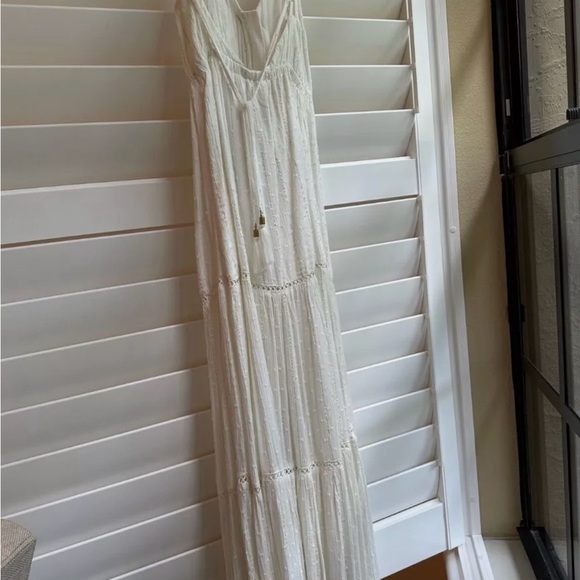 New LSPACE XS white Long Beach coastal maxi strappy dress - Picture 14 of 15